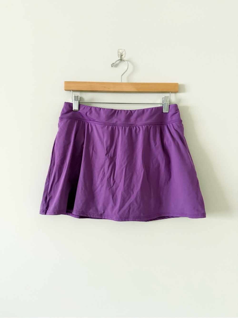 Lands End Swim Skirt with Attached Brief in Purple Size 8